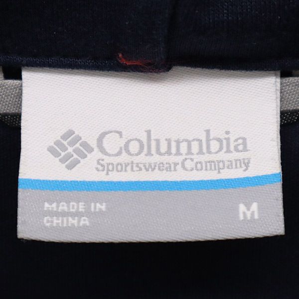 Columbia One point embroidery Long sleeve Zip hoodie M Outdoors Men's Used
