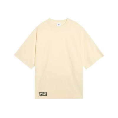 Classics Select Haus Casual Minimalist Pullover Short Sleeve Dopamine T-Shirt Unisex Tops Almond 631561-87