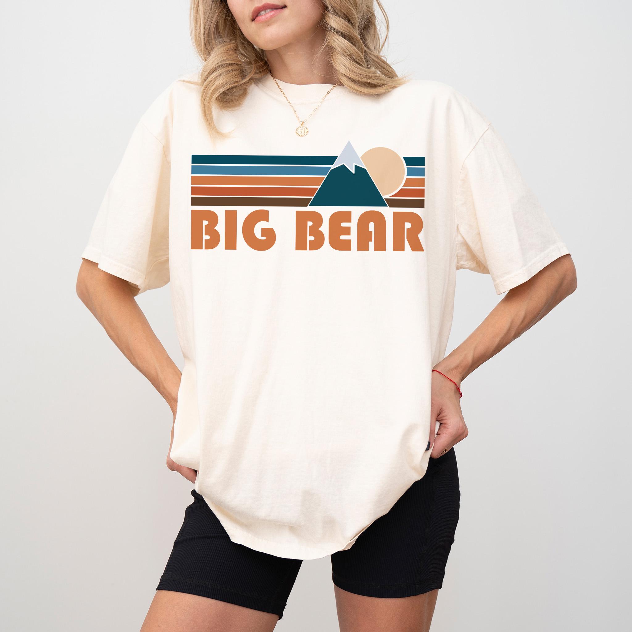 Plus Size Summer Womens Vintage Big Bear California  TShirt  Cotton Breathable Stylish Versatile Street Style Oversized XL