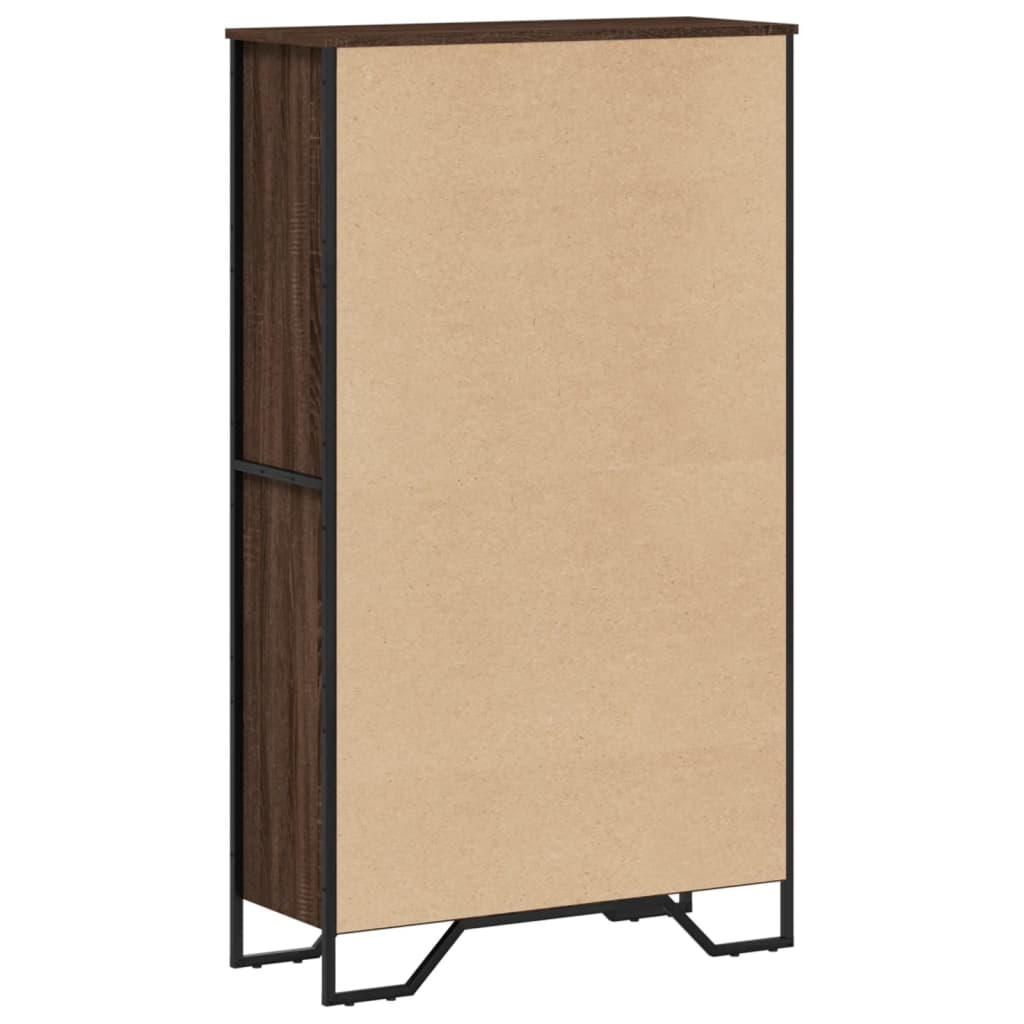Bookshelf Brown Oak Effect 80 x 31 x 137.5 cm Engineered Wood