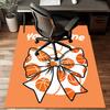 1PC Custom Name Basketball Bow Theme Floor Mat Ideal for Living Room, Game Rooms, Office, Bedroom,Floor Mat Playful Design
