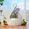 Cotton Rope Kitchen Storage Organizer Breathable Boho Onion Container Hanging Net Pocket  Potato