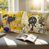Don'T Hug Me I'M S-Scared Pillow Covers Cartoon Sofa Decorative Home Double-Sided Printing Short Plush Cute Cushion Cover