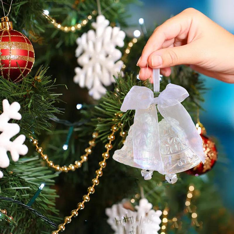 Weihnachtsbaum Anhänger Funkelnde Anhänger Glocke Kutsche Elch Und Flügel Funkelnde Hänger Dekor Klarer Weihnachtsanänger Für
