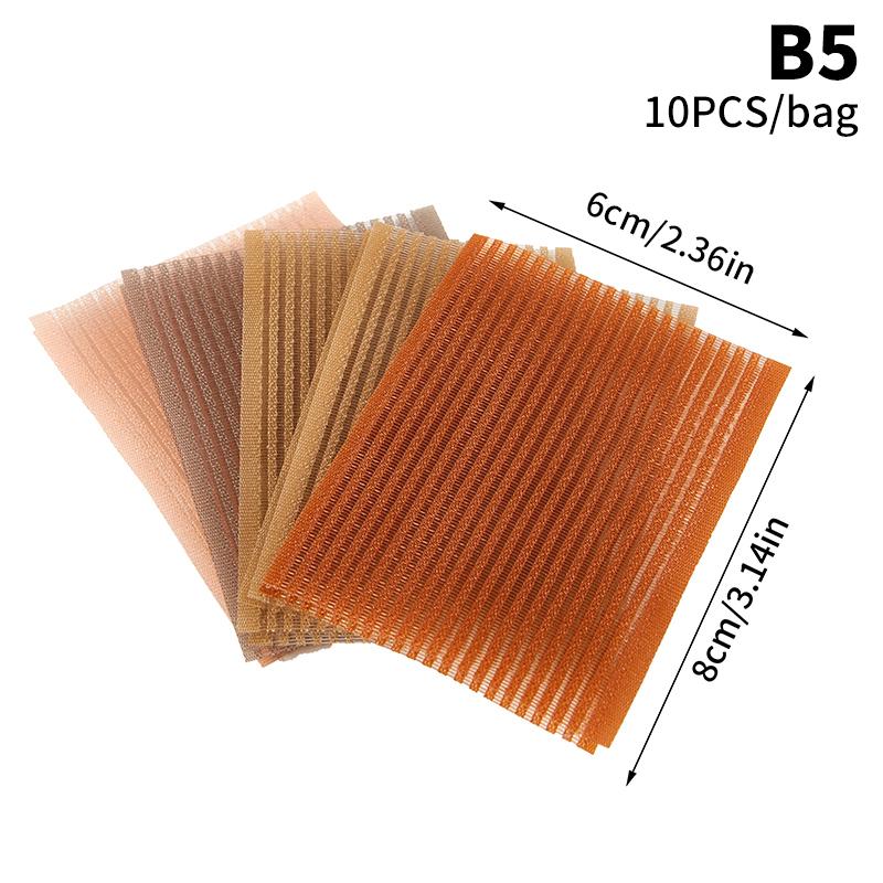 10Pcs Novel Front Hair Fringe  Stabilizer Makeup Sticker Pad Patch Pastel Clip Bangs Magic Tape Fringe Girls Gifts