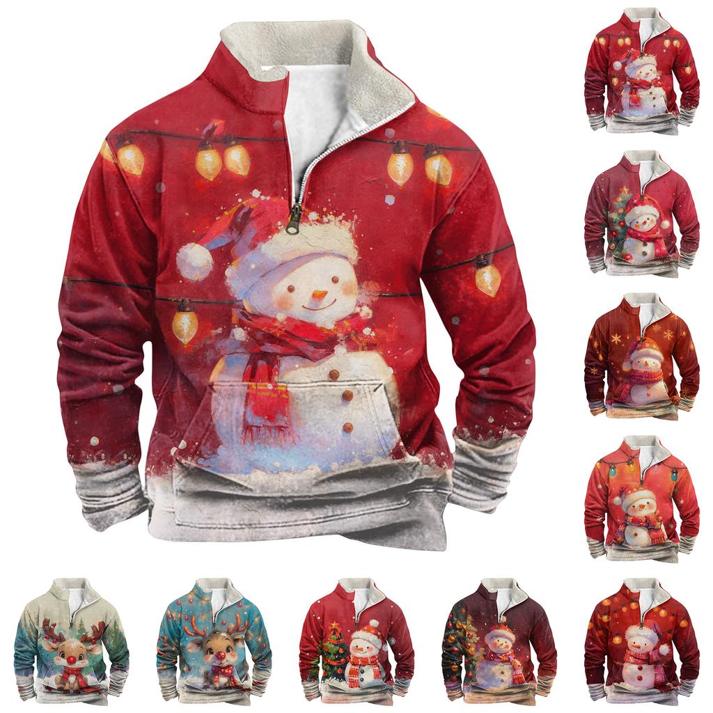 Jarní a pánská mikina se stojacím límečkem je venkovní ležérní svetry