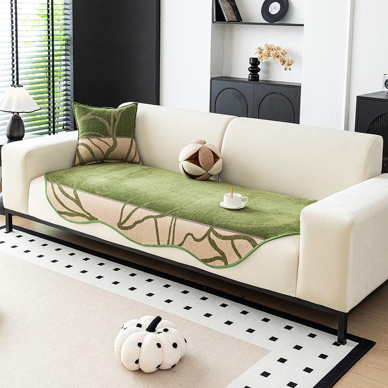 

New High-End American Sofa Cushion Straight Row Three-Person All-Season Non-Slip Seat Cushion Cover Towel Cover Cloth 90*90cm