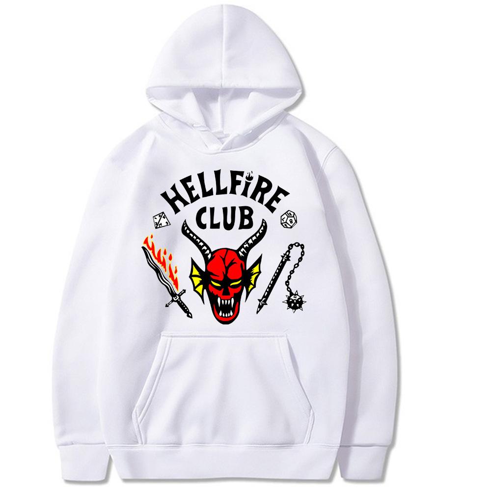 

Модні худі Hellfire Club для чоловіків і жінок Harajuku Повсякденні світшоти Унісекс Оверсайз Вуличний одяг Худі з довгим рукавом Пуловер Вуличний одяг 4XL бежевий