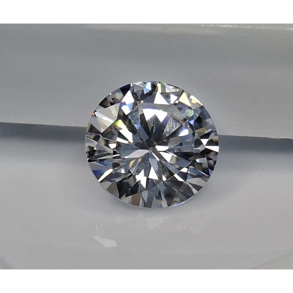 Natural White Zircon Cambodia 3-5 Ct Round Cut Certified Fabulous Gemstone