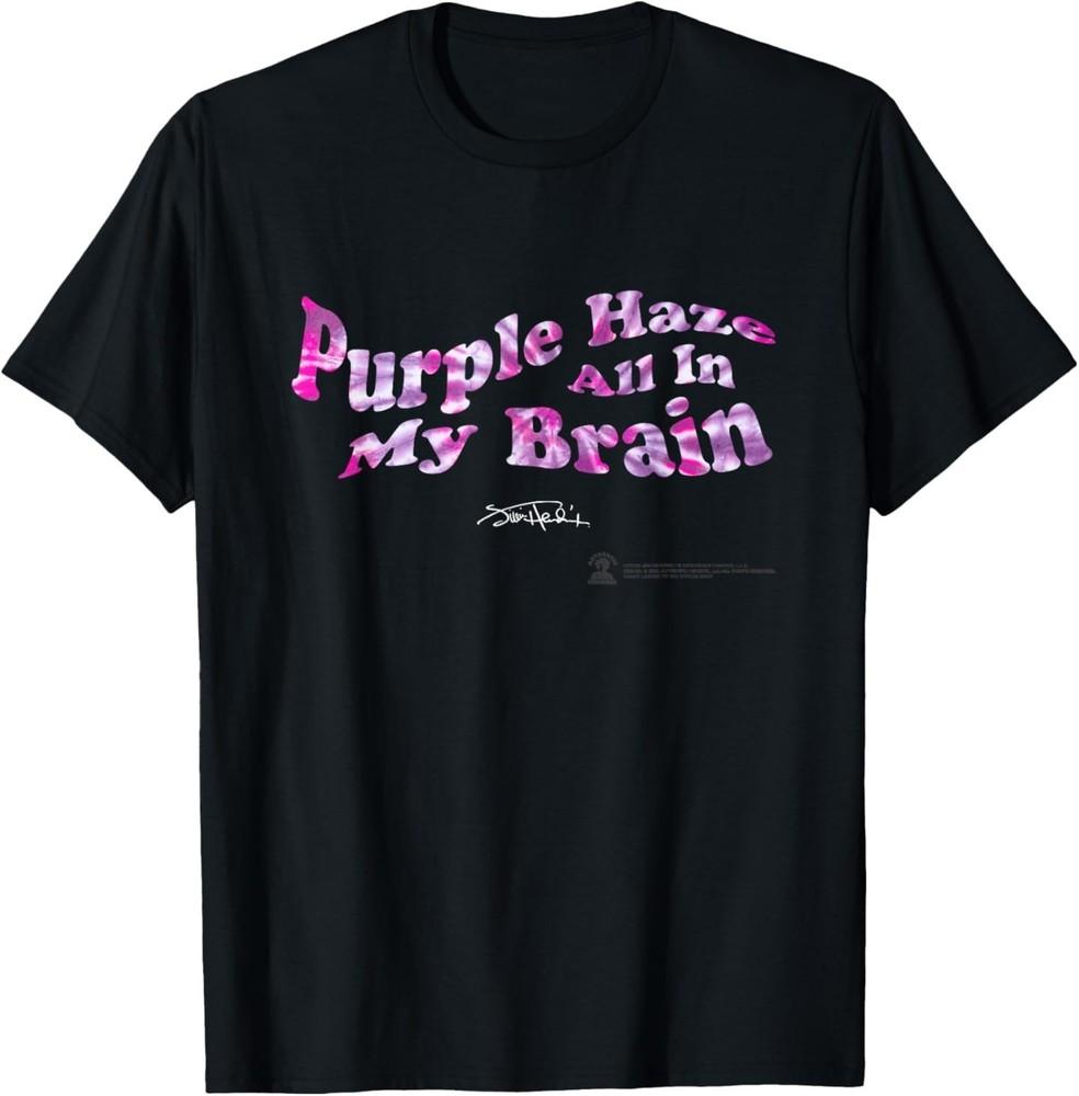 

Jimi Hendrix Official Purple Haze Lyric Tee T-Shirt XL