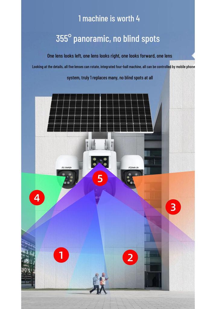 AOV 18x Zoom Solar 4G Ultra HD Waterproof Camera: Clear License Plate & Face Surveillance.