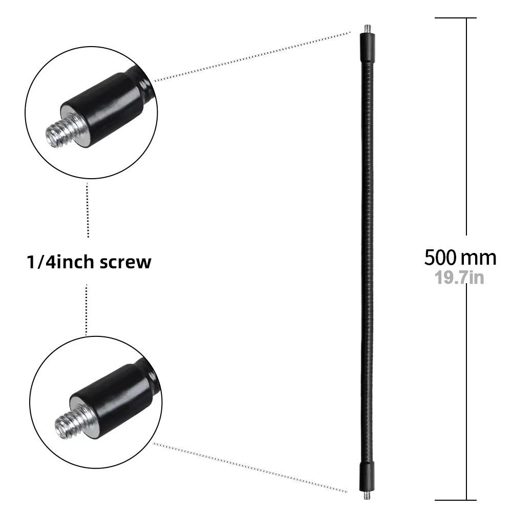 New Metal Monopod Metal Tube Rod Flexible With 1/1inch Screw Selfie Stick Stands Lightweight Tripod Extension Arm SLR Cameras
