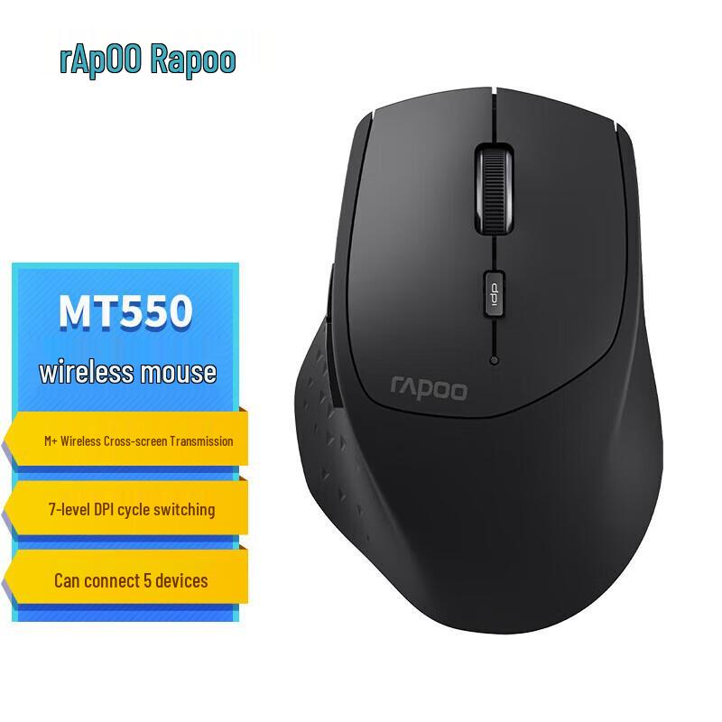 Rapoo MT550 Multi-Mode Wireless Ergonomic Office Mouse