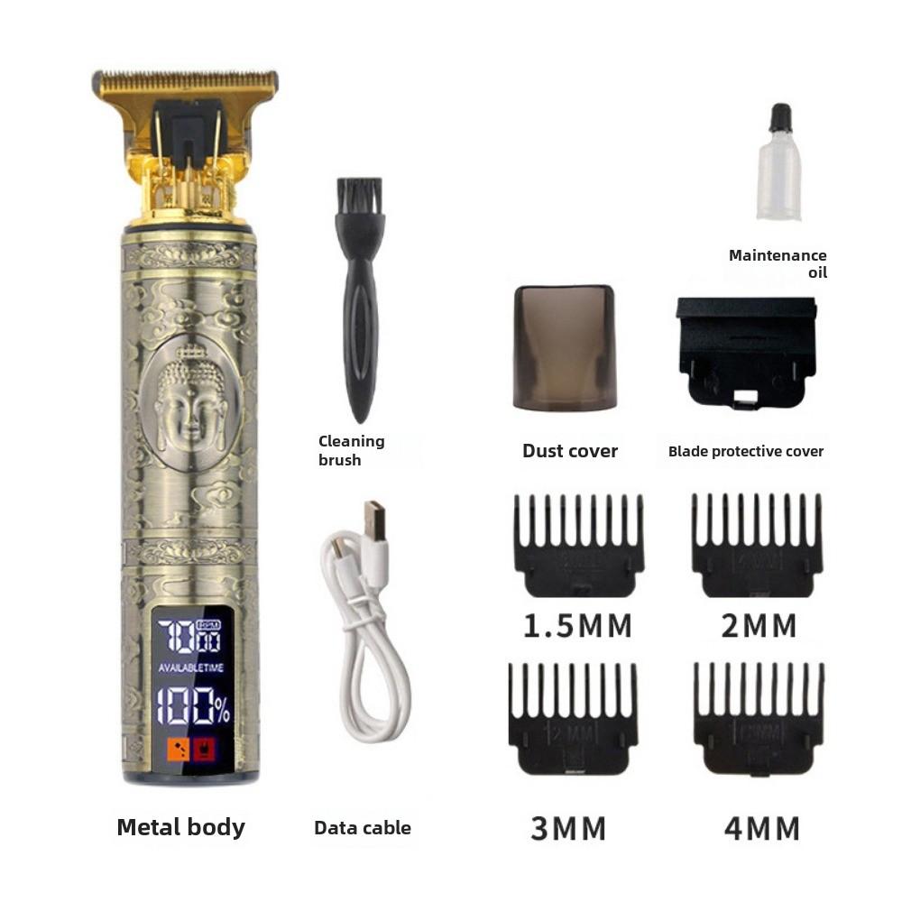 Dedicated To Digital Display Haircut Large-screen Faucet Haircut LCD Display Electric Push-cut Hair Artifact