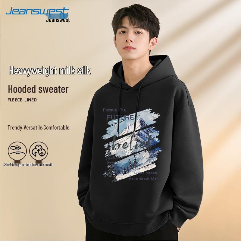 Jeanswest Men s 2026 Loose Fit Hooded Sweatshirt 4XL