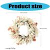 Artificial Ear of Rice Wreath Thanksgiving Holiday Wreath Artificial Flower Wreath for Door Hallway Garden Farmhouses