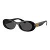 MIU MIU Occhiali da Sole Acetate Irregolari Full Frame Uomo Occhiali da sole Neri MU06ZS1AB5S0