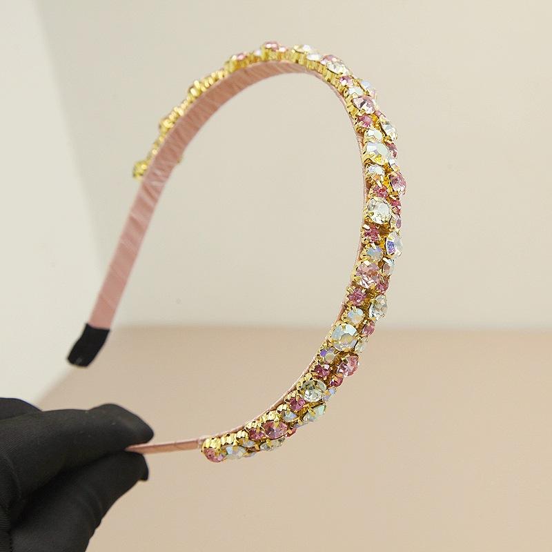 

Хрустальные Диамантовые Металлические Нескользящие Повязки для Волос Ежедневные Аксессуары для Волос для Девочек