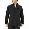 Li Ning Knitted Stand Collar Fleece Sports Casual Cardigan Sweatshirt Men sweatshirt Black AWDTE83-1