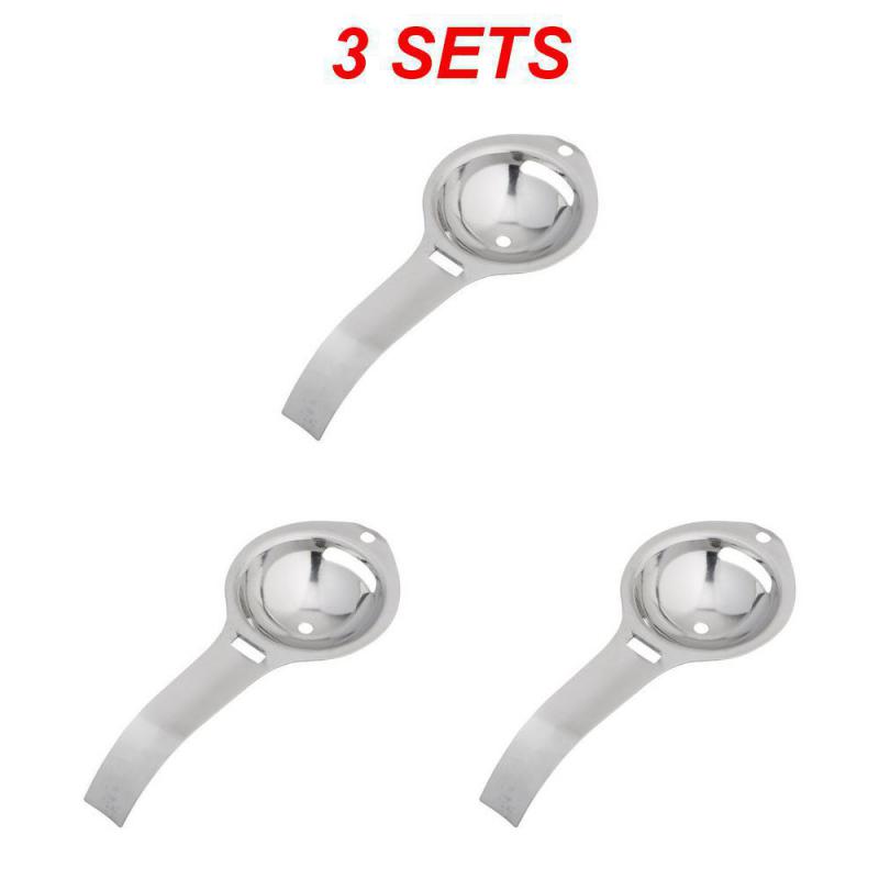Egg White Separator Stainless Steel Tools Eggs Yolk Filter Gadgets Kitchen Accessories Separating Funnel Spoon Divider Utensils