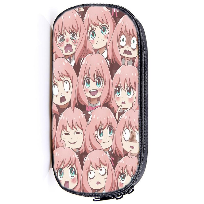 Spy X Family Pencil Case Anya Forger Multifunction Pencil Pouch School Supplies Pen Case Stationery Pencilcase