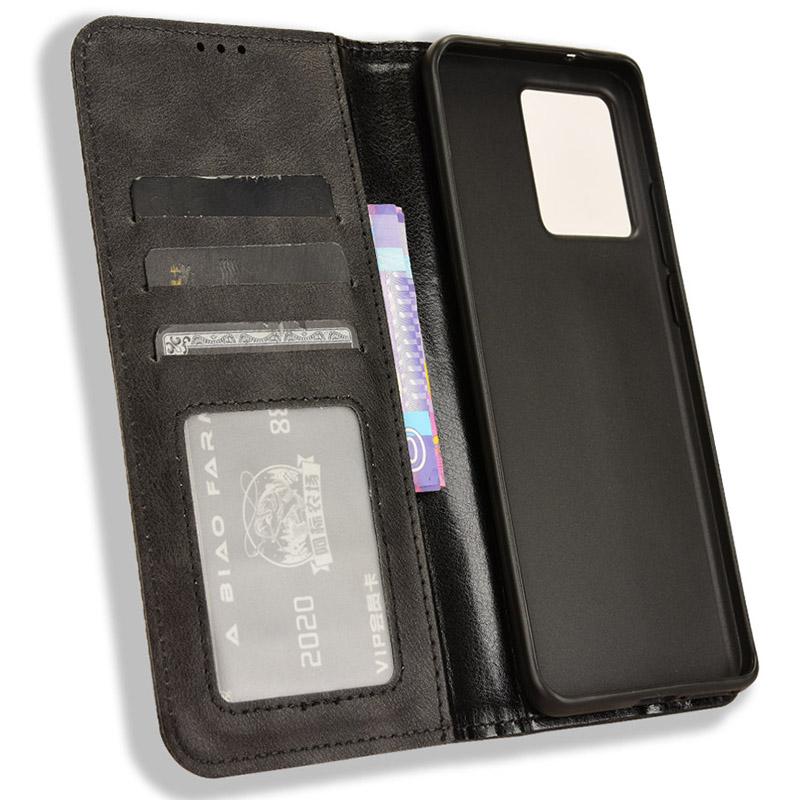 For Motorola Edge 40 Neo 5G Case PU Leather Wallet Retro Phone Cover