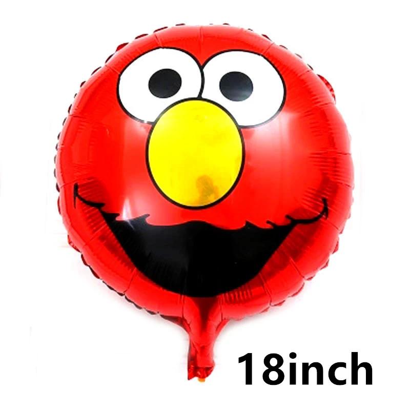 Sesames Streeted Balloon Theme Happy Birthday Banner Party Decoration Supplies Toys Disposable Tableware Background Cake Topper