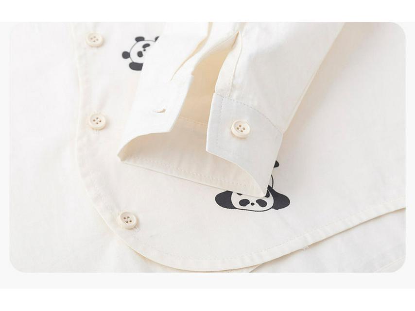Dudu Boys' Spring Cotton Outfit: Two-Piece Shirt & Pants Set