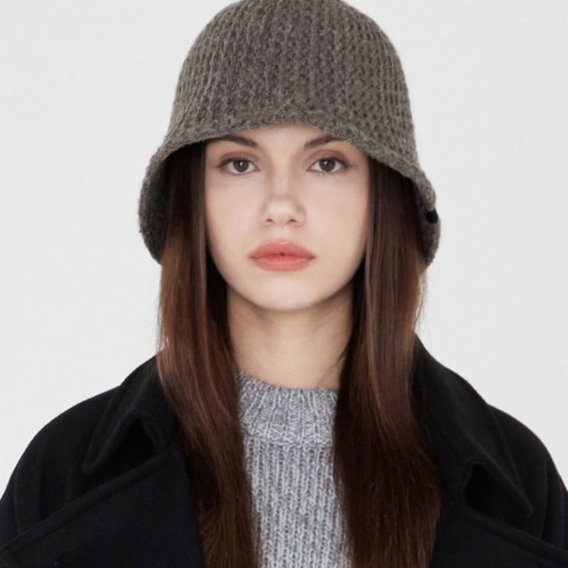 ULUK Lucida Black Label Winter Grid Knit Bucket Hat (3 Colors)