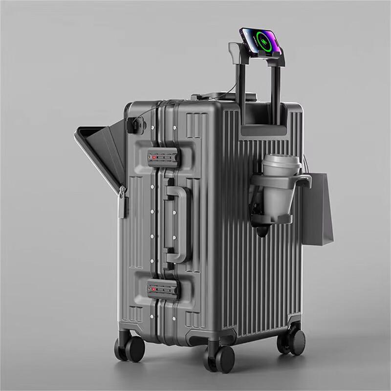 Xiao Yan Front-Opening Spinner Travel Suitcase 24-inch