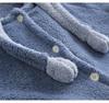 Stitch Cartoon Couple Pajamas - Autumn Winter Coral Fleece Long Robe Set for Men and Women