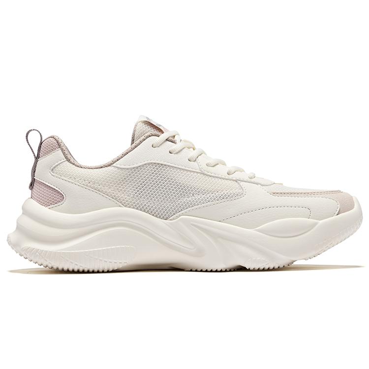 Erke Jiao Ao 3.0 Alsidige Mode Skridsikre Slidstærke Lave Afslappede Sko Dame sneaker Hvid Lyserød 52125102393-007