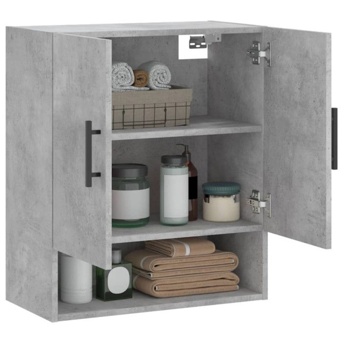 VidaXL Armoire murale gris béton 60x31x70 cm bois d'ingénierie 829936
