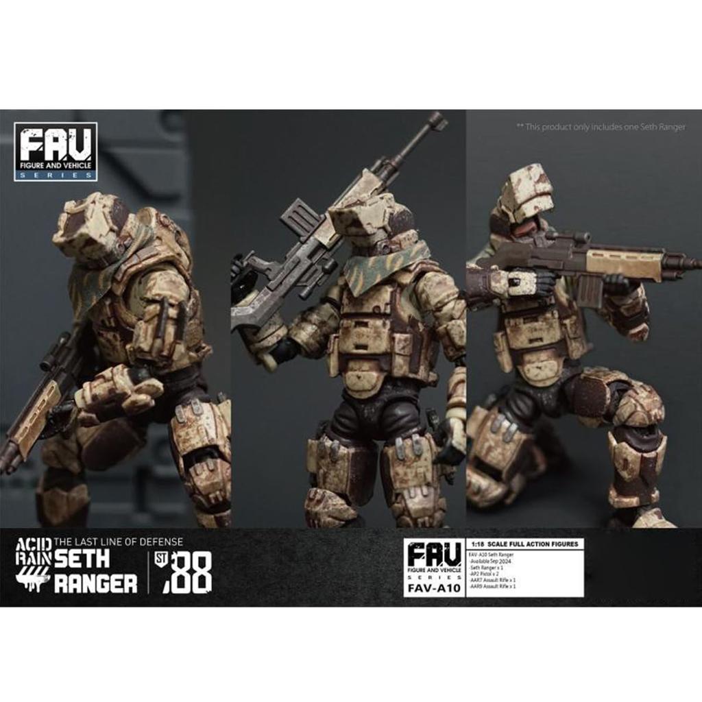 HiPlay TOY ALLIANCE Scale ACID RAIN Seth Ranger Action Painted and Finished 1/18 FAV-A10 Figure,