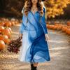 Halloween Women's Vintage Floral Print Midi Dress A Line Dress Vacation Casual Daily Regular Fit  Long Sleeve V Neck Black  Spring Fall