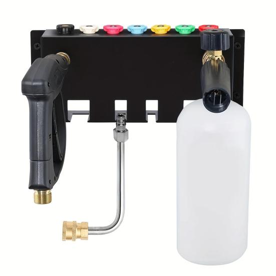 Foam Cannon Hanger Storage Rack Strong Load-bearing Rustproof Simple Installation Pressure Washer Nozzles Organizer Rack