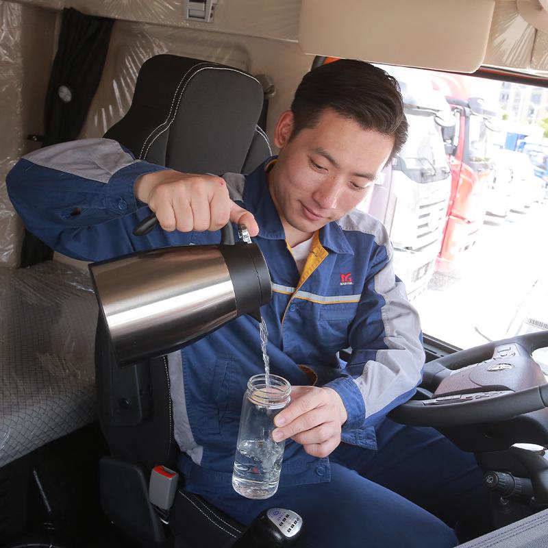 12V/24V Portable Car Kettle - Rapid Heating Stainless Steel Electric Kettle