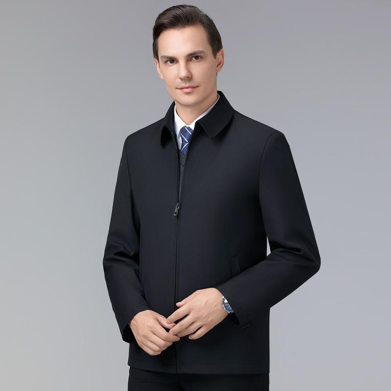 

Кашемировое пальто, короткая куртка для мужчин среднего возраста, мужское шерстяное пальто, утолщенный фасон 195