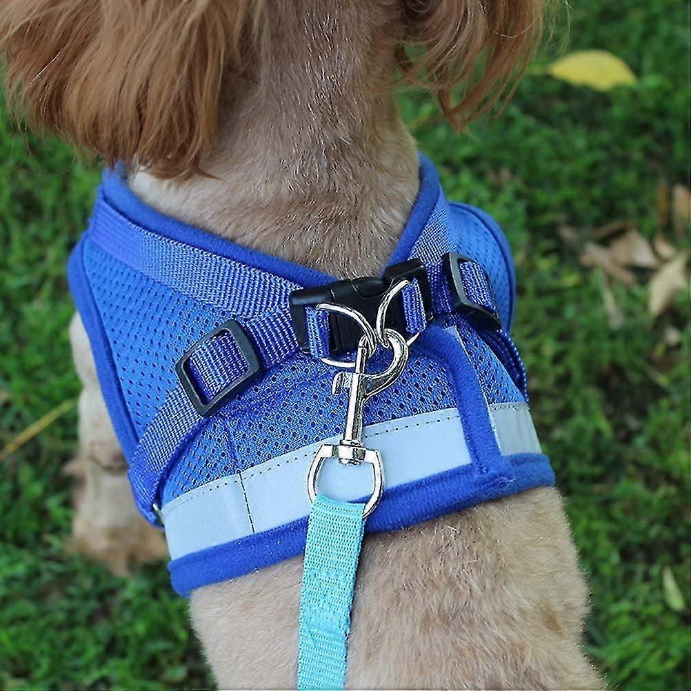 Jinyi Able Dog Vest Adjable Pet Dog Cat Vest Vest With Wal Leash Set S Easy To Outdoor Wal And Ride 2pc