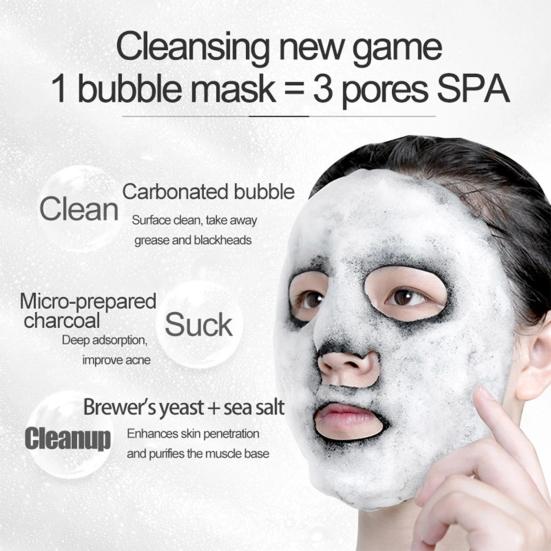 25g Masque Easy-cleaning Moisturizing Portable Anti-aging Bubble Facial Masque