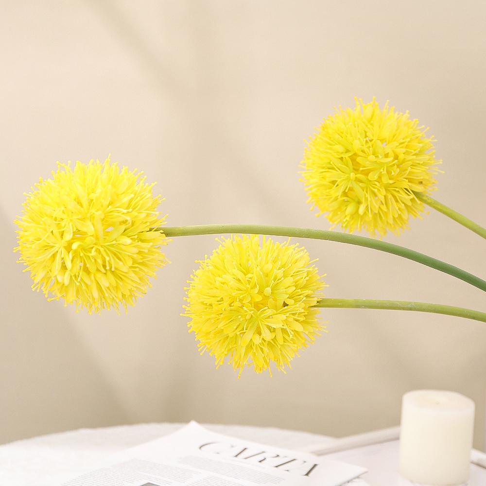 1/3/5Pcs Artificial Dandelion Ball Bouquet Fake Flowers for Home Decor Garden Wedding Decoration Outdoor Vase Flower Arrangement