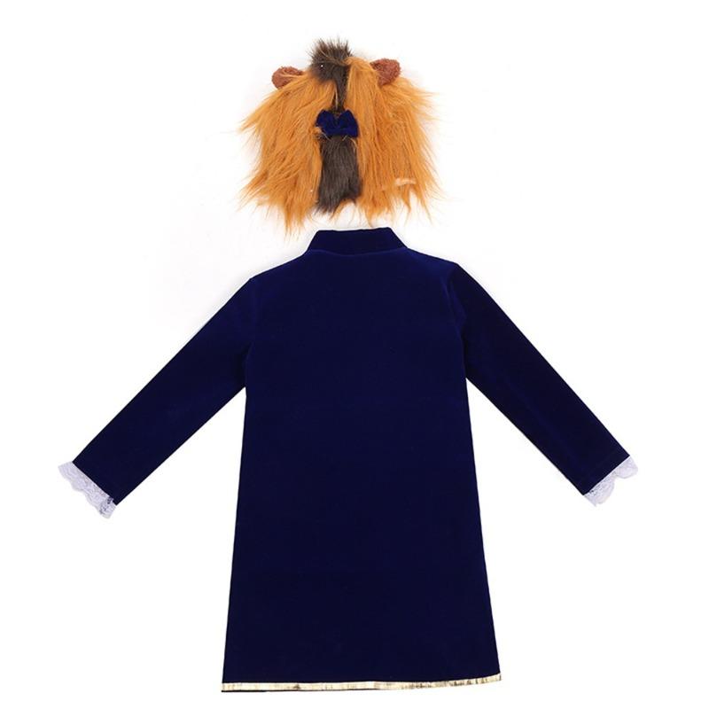 Beautiful Woman and Beast Children Fairy Tale Character Play Performance Costume