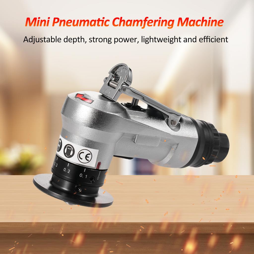KP 5705 Mini Pneumatic Chamfering Machine 45 Degree Arc Burr Trimmer Carpenter Chamfering Tool Portable Handheld