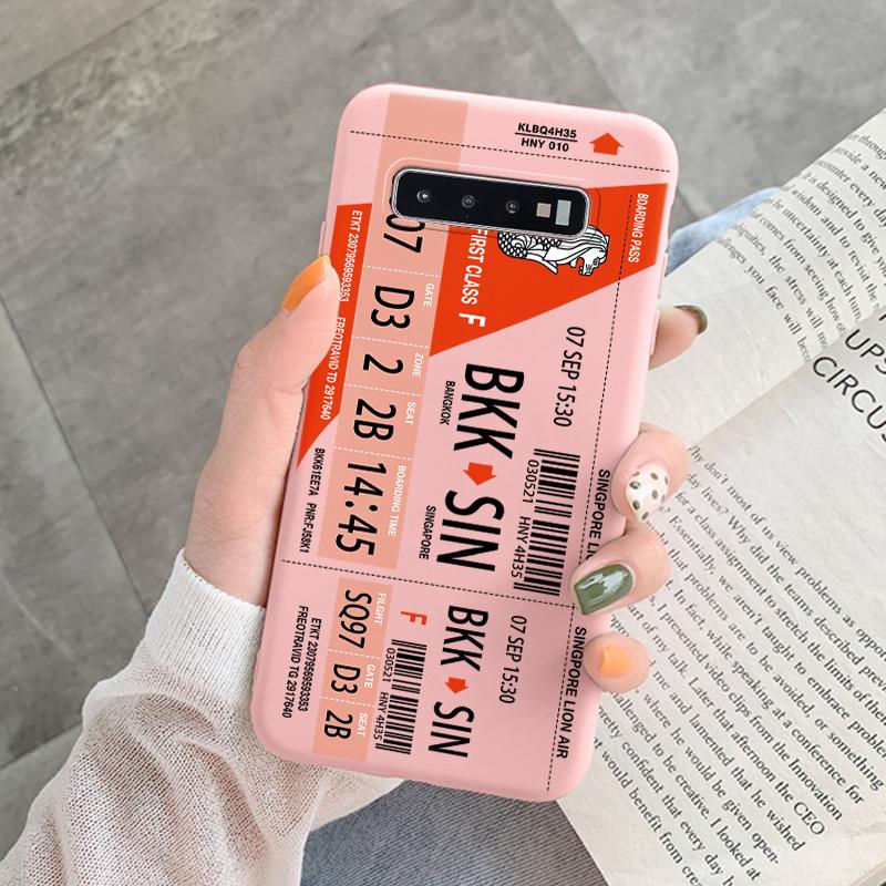 Case For Samsung Galaxy S10 Plus S 10 S10E Cover Cloud Graffiti Illustration Kanagawa Label Silicone Fundas For Samsung S10 S10e