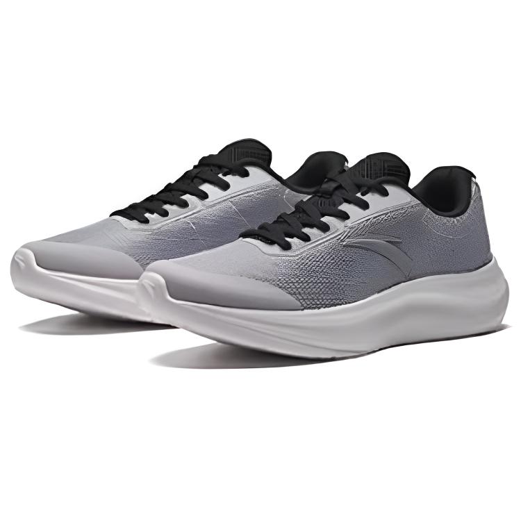 Anta Serie Corsa Semplici Comode Resistenti Traspiranti Leggere Scarpe Basse da Sprint Uomo Sneakers Grigio Piccione Nero 912545505-3