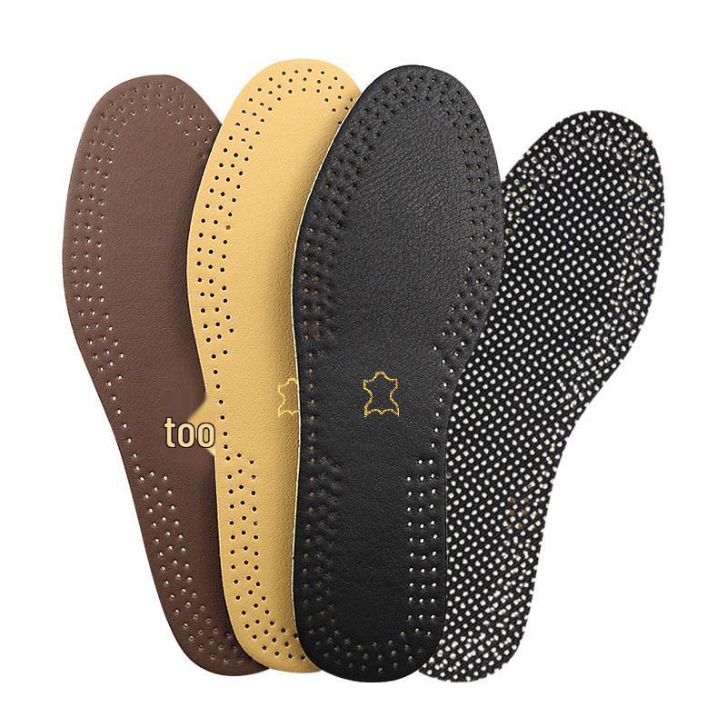 Solette antiscivolo spesse in pelle di vacchetta disponibili a magazzino: resistente all'usura, assorbe il sudore, traspirante, flessibile, tagliabile.