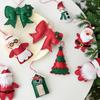 NUCHI Christmas Tree Santa Snowman Bow Pendant Decoration