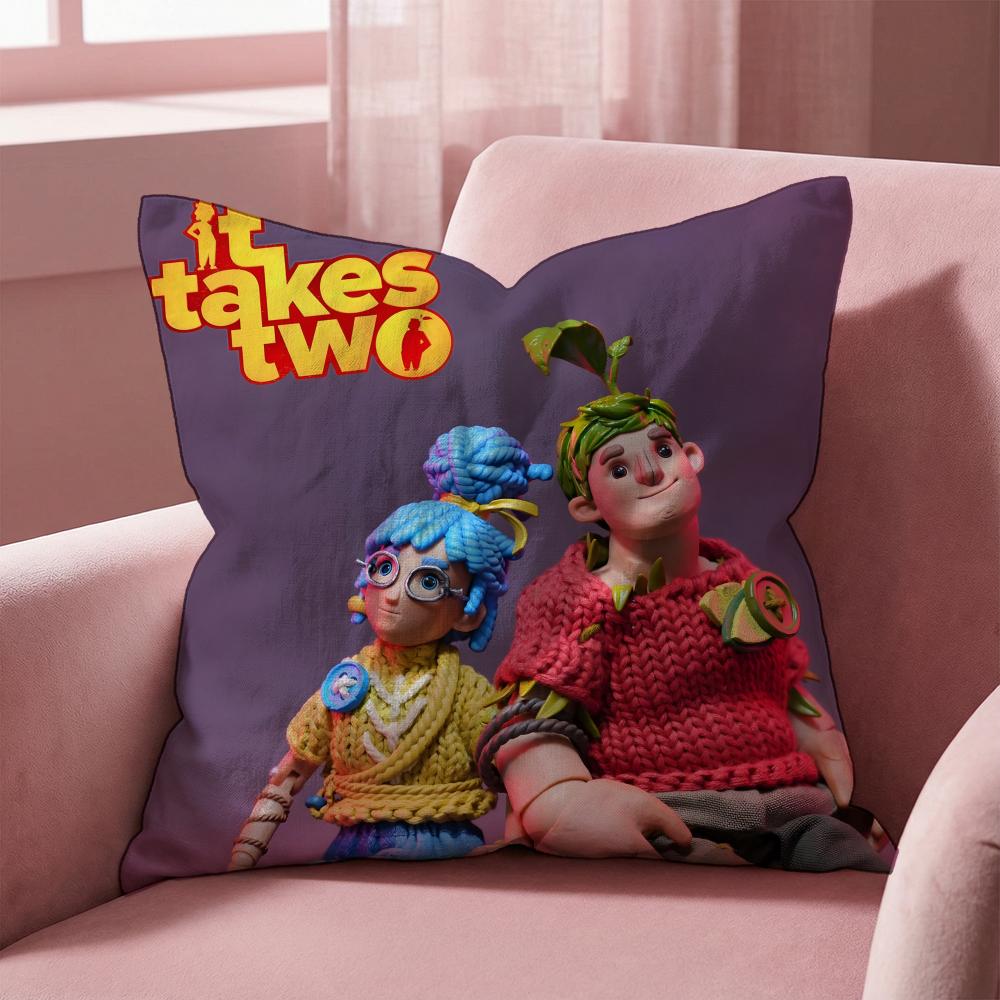 Spiel It T-Takes Two Kissenbezug Mehrzweck-Kissenbezug für Zuhause & Auto - Wendbar, Weich & Langlebig für den täglichen Gebrauch
