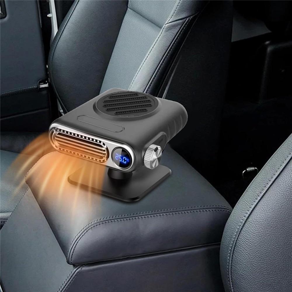 12V Portable Car Heater with Digital Temperature Control, Portable Heater, 150W Fast Defrosting and Demisting Device