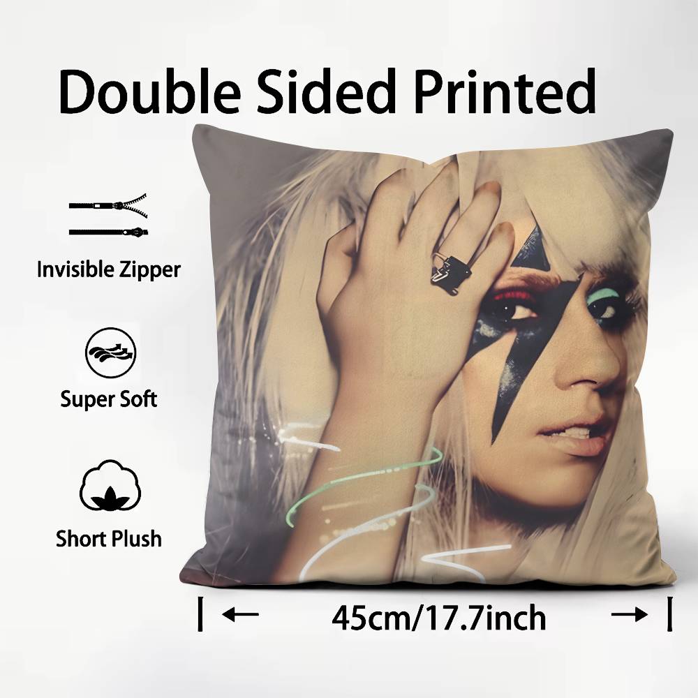 L-Lady Gaga MAYHEM Pillow Case Good Print Pillowcase Living Room Sofa Cushion Cover Bedroom Room Decor
